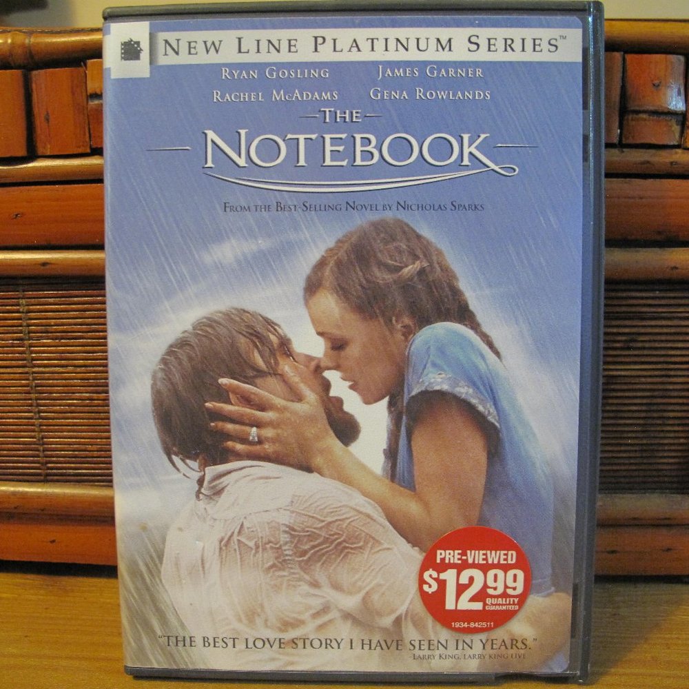 The Notebook New Line Platinum Series DVD and Case - Widescreen and Full Screen